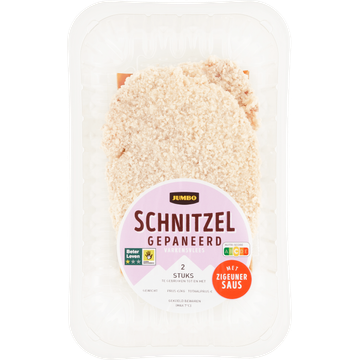 Jumbo Schnitzel Gepaneerd Varkensvlees met Zigeunersaus 2 Stuks - JUMBO