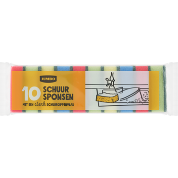 Jumbo Schuursponsen 10 Stuks - JUMBO