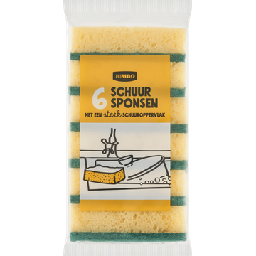 Jumbo Schuursponsen 6 Stuks - JUMBO