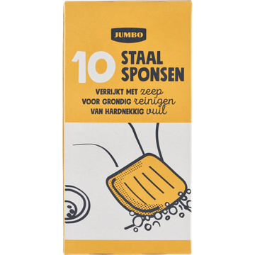 Jumbo Staalsponsen 10 Stuks - JUMBO