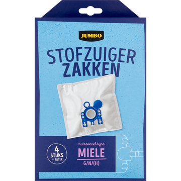 Jumbo Stofzuigerzakken met Filter 4 Stuks - JUMBO