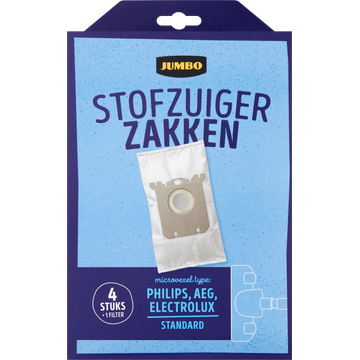 Jumbo Stofzuigerzakken met Filter - JUMBO