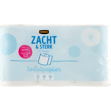 Jumbo Toiletpapier Maxi Rol Zacht en Sterk 3-Laags - JUMBO