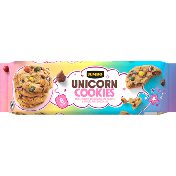 Jumbo Unicorn Cookies 8 Stuks - JUMBO