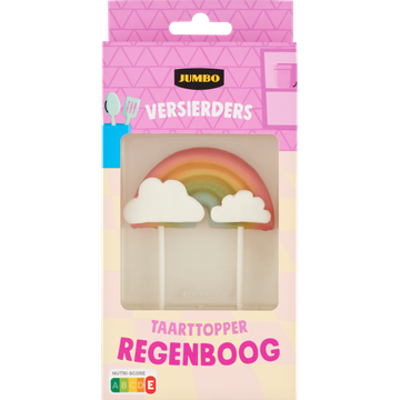Jumbo Versierders Taarttopper Regenboog - JUMBO