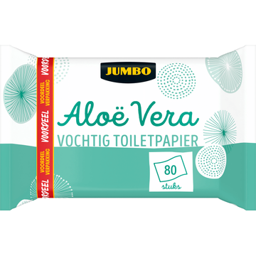 Jumbo Vochtig Toiletpapier Aloë Vera Voordeelverpakking - JUMBO