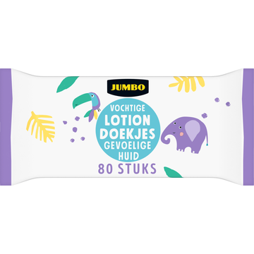 Jumbo Vochtige Lotion Doekjes Gevoelige Huid - JUMBO