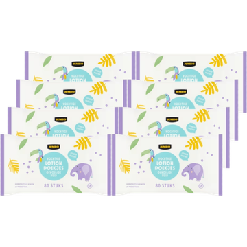 Jumbo Vochtige Lotion Doekjes Gevoelige Huid - JUMBO