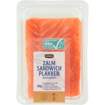 Jumbo Zalm Sandwich Plakken Houtgerookt - JUMBO