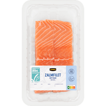 Jumbo Zalmfilet met Huid Naturel ca. 270 g - JUMBO