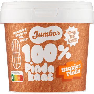 Jumbo's 100% Pindakaas Stukjes Pinda - JUMBO