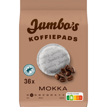 Jumbo's Koffiepads Mokka 36 Stuks - JUMBO