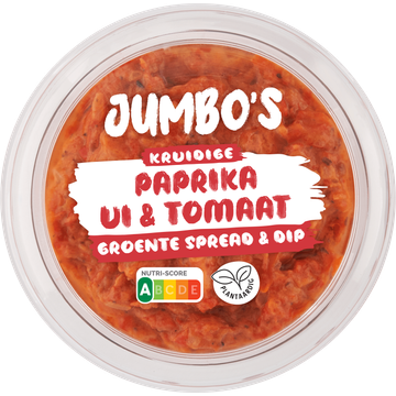 Jumbo's Kruidige Paprika Ui & Tomaat Groente Spread & Dip - JUMBO