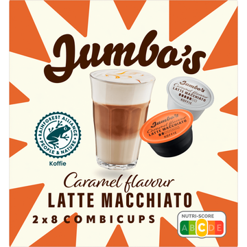 Jumbo's Latte Macchiato Caramel Koffiecups 2 x 8 Combicups - JUMBO