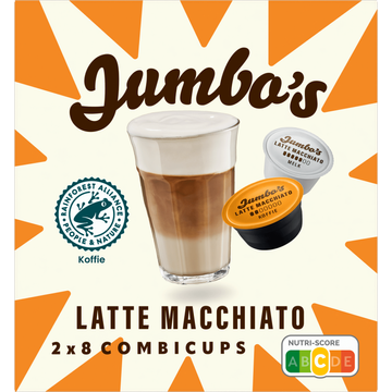 Jumbo's Latte Macchiato Koffiecups 2 x 8 Combicups - JUMBO