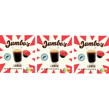 Jumbo's Lungo Koffie Cups 3 x 16 Koffiecups - JUMBO