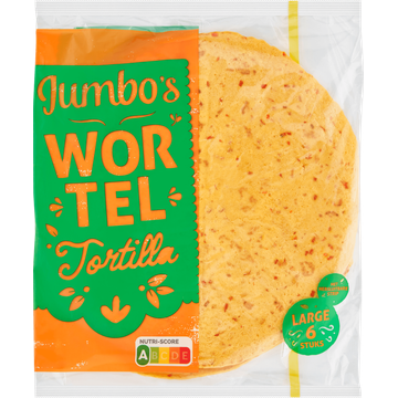 Jumbo's Wortel Tortilla Large 6 Stuks - JUMBO