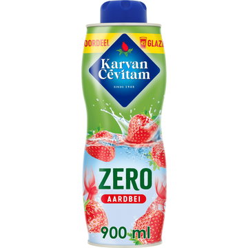 Karvan Cevitam Aardbei Zero 900ML - JUMBO