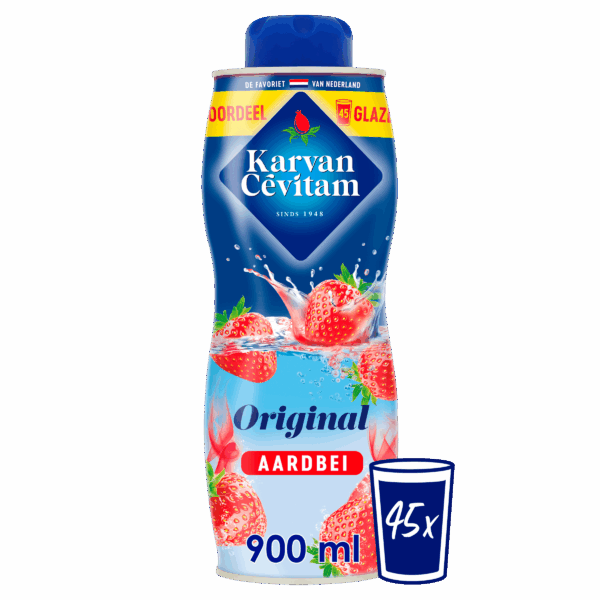 Karvan Cévitam Original aardbei siroop - PLUS
