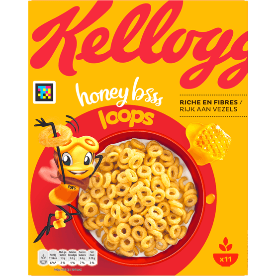 Kelloggs Gemengde volkorengraan honey loops - Dirk