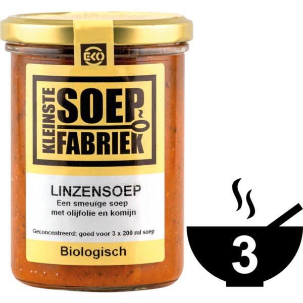 Kleinste Soepfabriek Linzensoep Biologisch - Albert Heijn