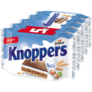 Knoppers Melk Crispy Wafel 5 Stuks - JUMBO