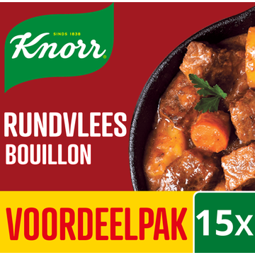 Knorr Bouillon Blokjes Rundvlees 15 tabletten - JUMBO