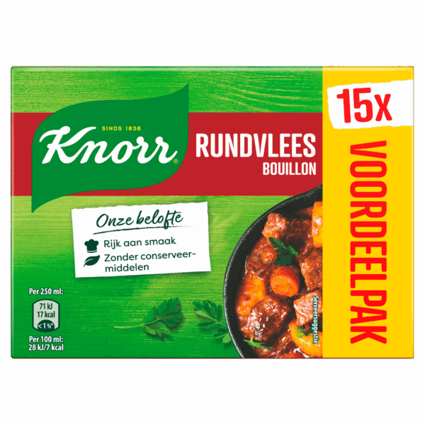 Knorr Bouillon blokjes rundvlees - PLUS