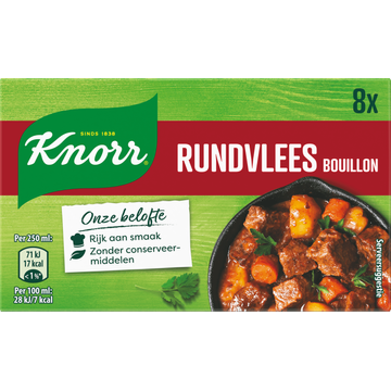 Knorr Bouillonblokje Bouillon Rundvlees 8 stuks - JUMBO