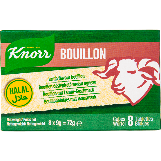 Knorr Bouillonblokjes lam halal - Dirk