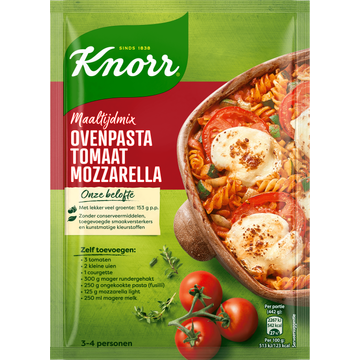 Knorr Maaltijdmix Ovenpasta Tomaat Mozzarella - JUMBO