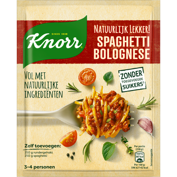 Knorr Natuurlijk Lekker! Maaltijdmix Spaghetti Bolognese - JUMBO