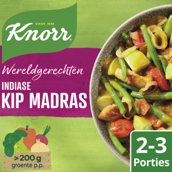 Knorr Wereldgerechten Indiase Kip Madras - Albert Heijn