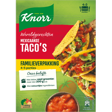 Knorr Wereldgerechten Maaltijdpakket Mexicaanse Taco's XL - JUMBO
