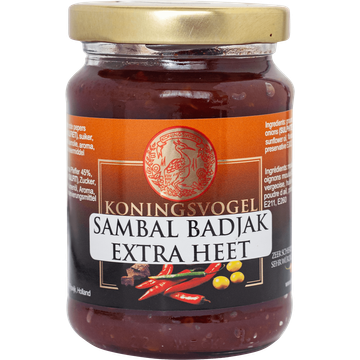 Koningsvogel Sambal Badjak Extra Heet - JUMBO