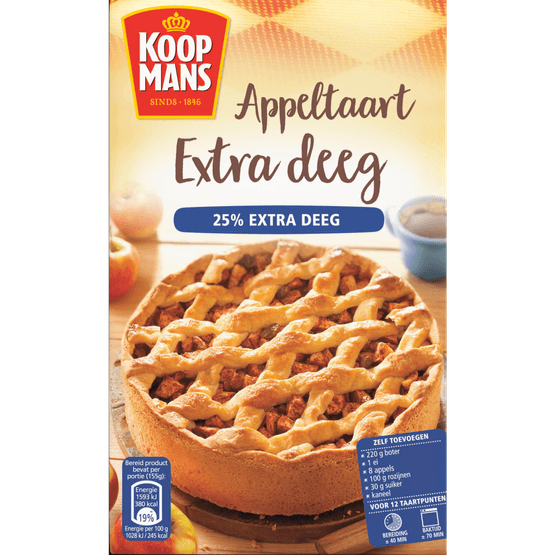 Koopmans Appeltaartmix extra deeg - Dirk