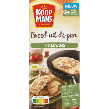 Koopmans Brood uit de Pan Italiaans flatbread bakmix - JUMBO