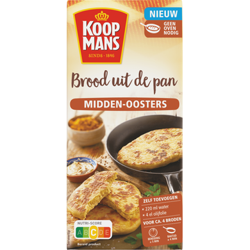 Koopmans Brood uit de Pan Midden-Oosters flatbread bakmix - JUMBO
