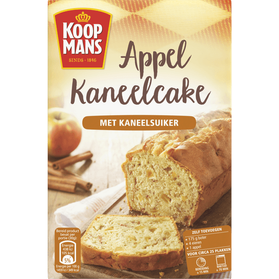 Koopmans Cake mix appel/kaneel - Dirk