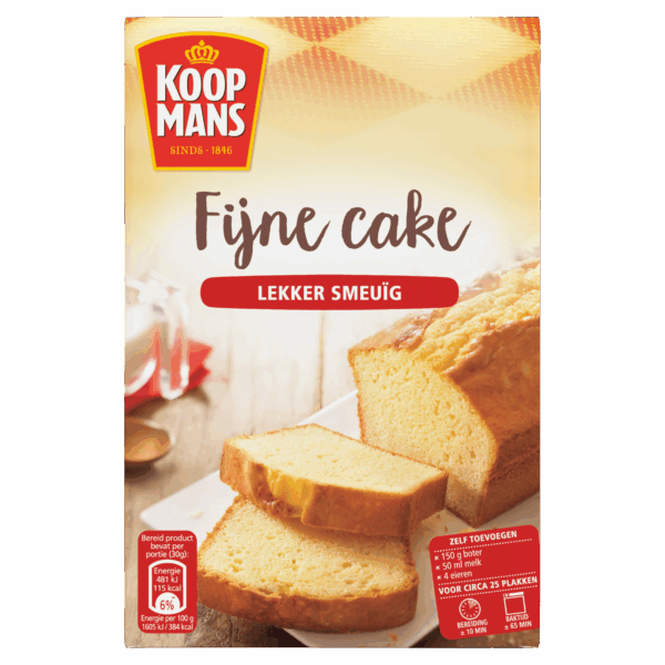 Koopmans Fijne cake bakmix - PLUS