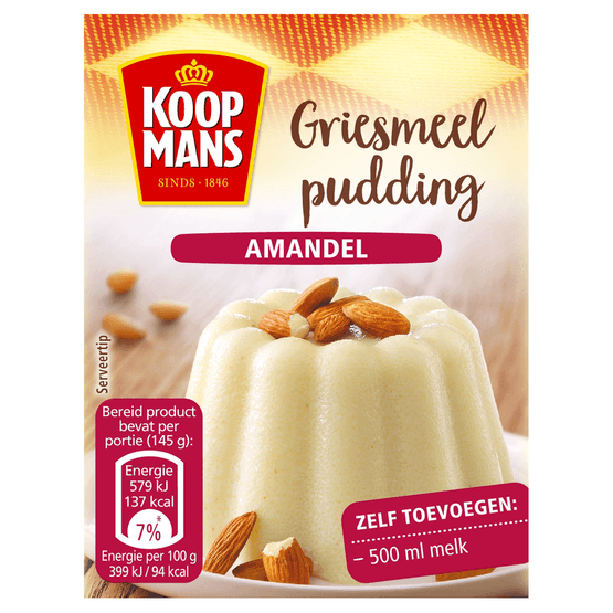 Koopmans Griespudding amandeltjes - Dirk