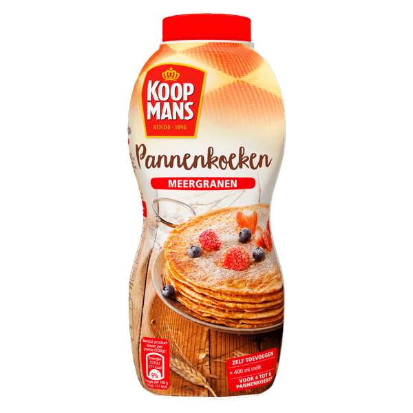Koopmans Pannenkoekenmix Meergranen Schudfles - PLUS