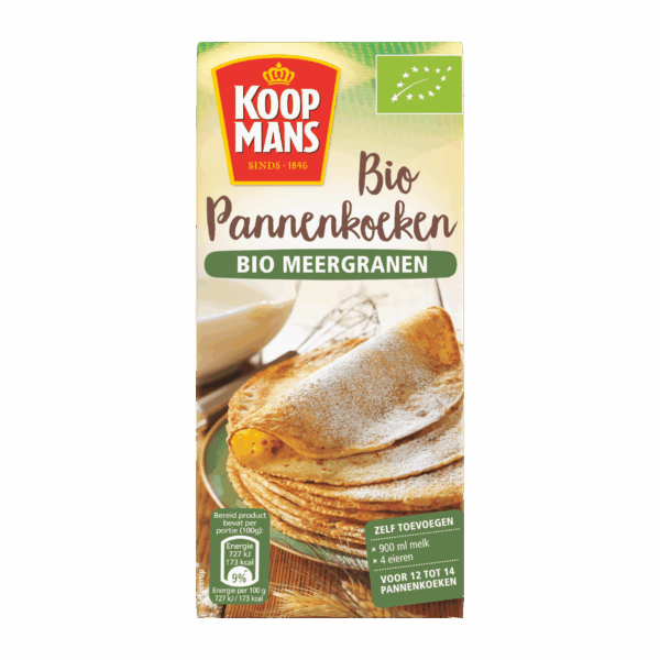 Koopmans Pannenkoekenmix bio meergranen - PLUS