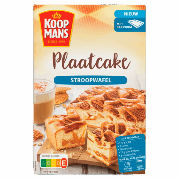 Koopmans Plaatcake Stroopwafel Bakmix - PLUS