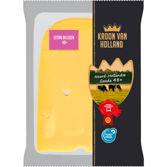 Kroon van Holland Extra belegen kaas 48+ plakken - Dirk