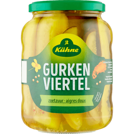 Kühne Gurkenviertel zoetzuur - Dirk