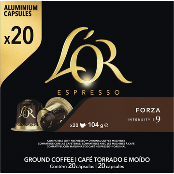 L'OR Espresso Forza Koffiecups Voordeelpak 20 Stuks - JUMBO