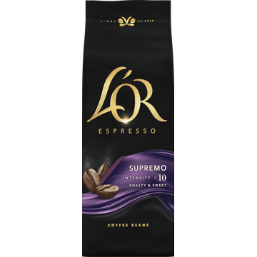 L'OR Espresso Supremo Roasty & Sweet Coffee Beans - JUMBO