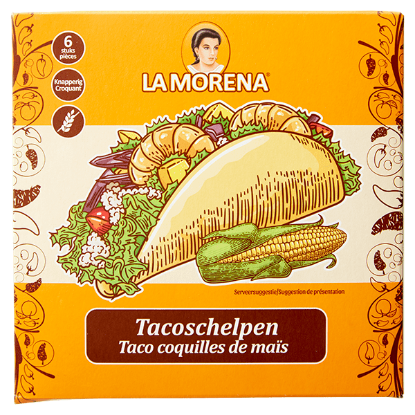 La Morena Tacoschelpen naturel - PLUS