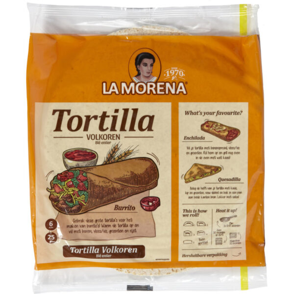 La Morena Volkoren Tortilla Wraps Large - Albert Heijn